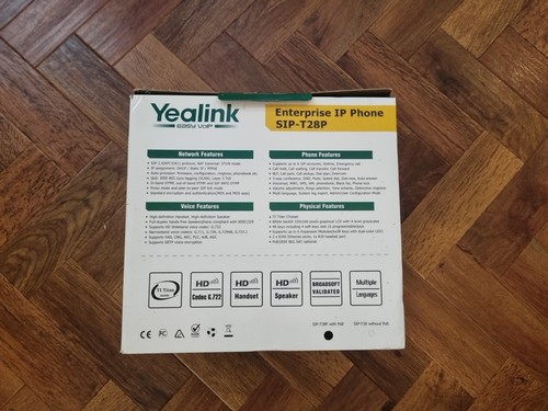 Yealink sip t28p phone dc5v - yealink,