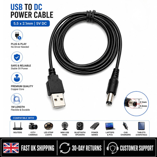 Usb 5mm 2 1mm - 5.5mm/, 2.1mm