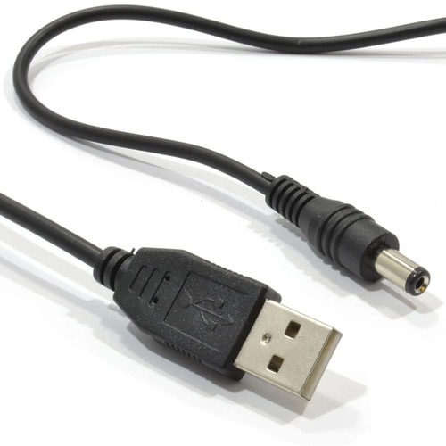 Usb 5 5mm barrel - usb-a, jack