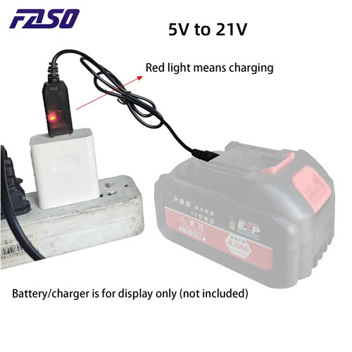 Usb 21v cable - 5v,