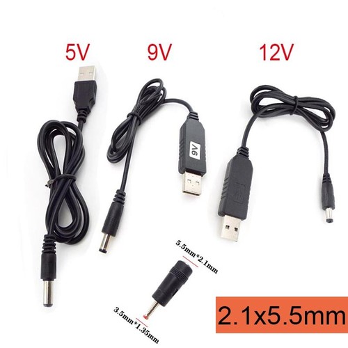 Usb type dc 9v 12v - type, 5v