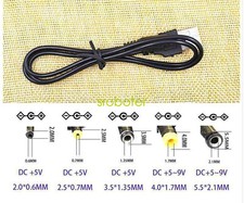 USB to 4.0mm Tip DC 5V Power