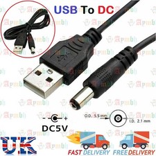 1M USB to 5.5mm x 2.1mm Barrel