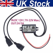 DC 12V To DC 5V 3A Dual USB