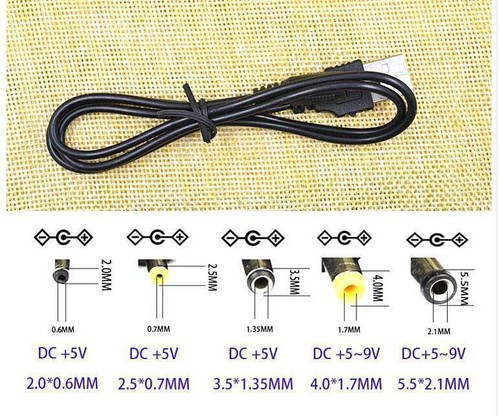 Usb male dc 5v - usb, to