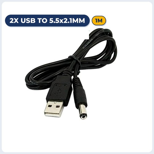 Usb 5mm 2 1mm - 1m, 2.1mm