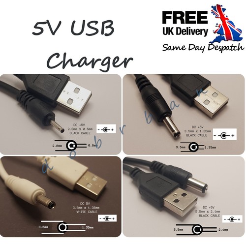 Usb 5mm barrel jack - usb-a,
