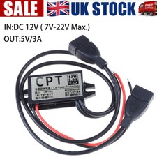 DC 12V To DC 5V 3A Dual USB